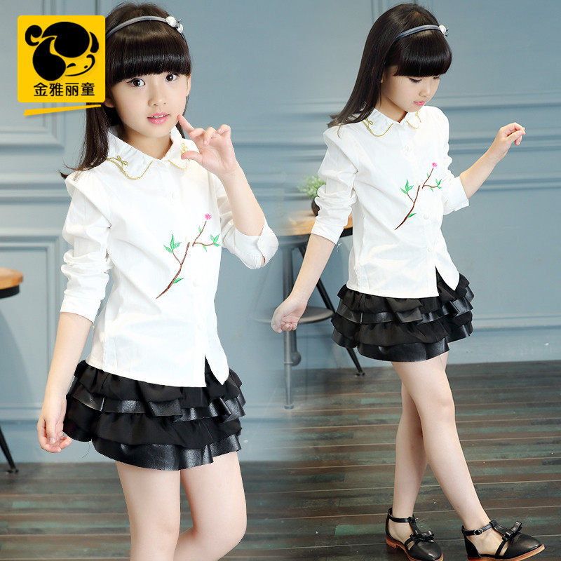 Chemise fille à manche longue - Ref 2084893 Image 1