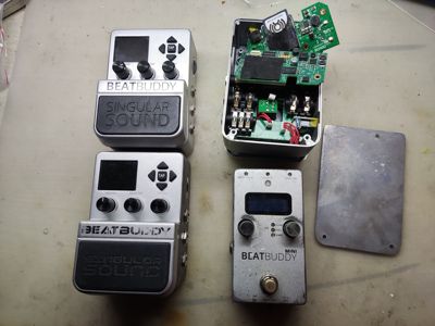 维修Beatbuddy标准BB鼓机主板mini踩丁不灵 不开机 不受控 无声音