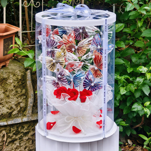 蝴蝶有钱花手工diy礼盒材料