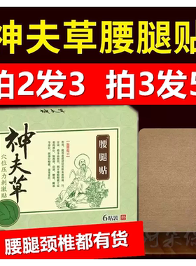 【拍2送1】神夫草腰腿痛颈椎肩周专用医用冷敷贴腰酸背痛舒筋活络