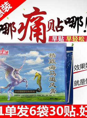 海马追风关节痛腰腿疼颈椎病贴膏