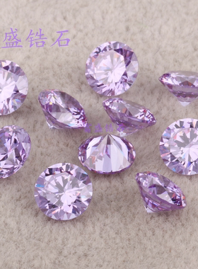 蓝色圆形裸石戒面