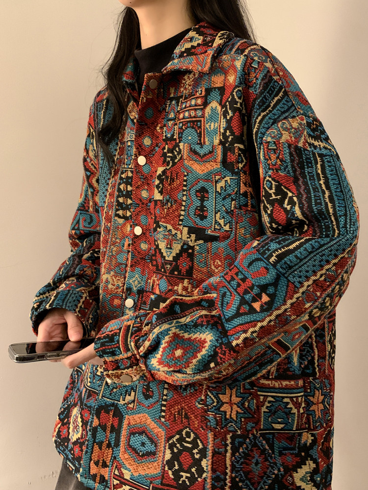 中性秋宽松衬衣加厚外套大码情侣衬衫XZ405-1-CS03-P78控108,男装衬衫,星座405-1