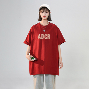 女装类目潮流夏季女士t恤上衣短袖宽松半袖XZ405-1-T18-P25图片