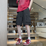 2024夏季男士薄款工装宽松速干短裤XZ405-1-K234-P35控58，男装休闲裤，星座405-1