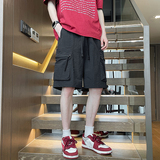 2024夏季男士薄款工装宽松速干短裤XZ405-1-K234-P35控58，男装休闲裤，星座405-1