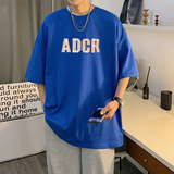2023短袖宽松半袖夏季男士t恤大码港风潮流T恤XZ405-1-T18-P25，男装T恤，星座405-1