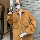 3男士宽松工装牛仔夹克外套XZ405-1-JK6620-P95控128，男装夹克，星座405-1