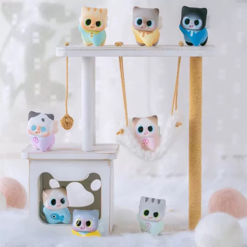 正版PITTY二代猫猫日常萌粒盲盒明款 pitty新品系类萌粒摆件
