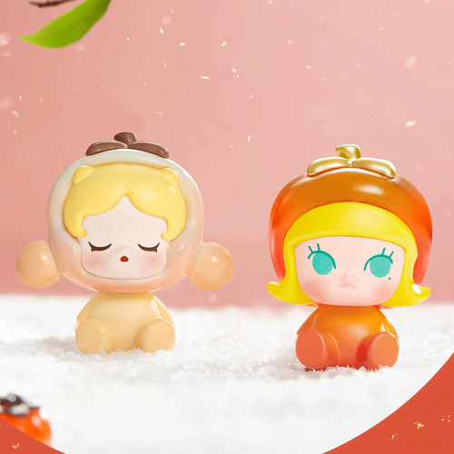 正品泡泡玛特POP MAET新年系列坐姿萌粒公仔潮玩摆件玩具