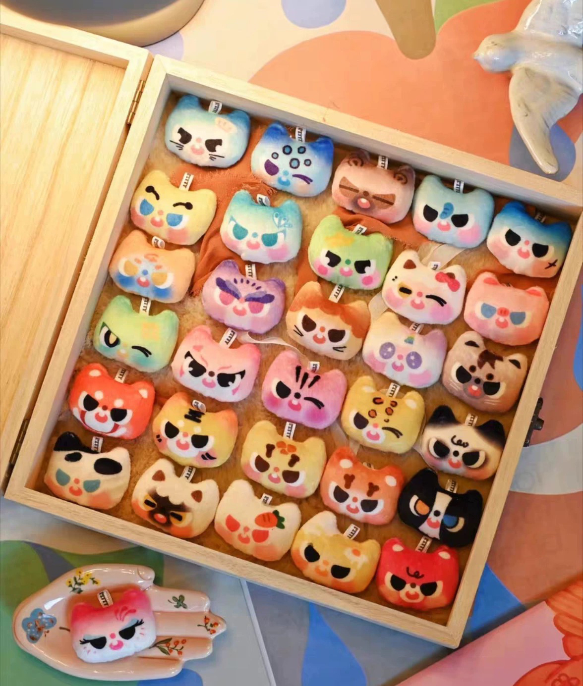 明款 Pitty萌兽出没毛绒磁吸萌粒冰箱贴盲袋盲盒潮玩可爱摆件手办