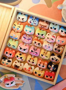 明款 Pitty萌兽出没毛绒磁吸萌粒冰箱贴盲袋盲盒潮玩可爱摆件手办