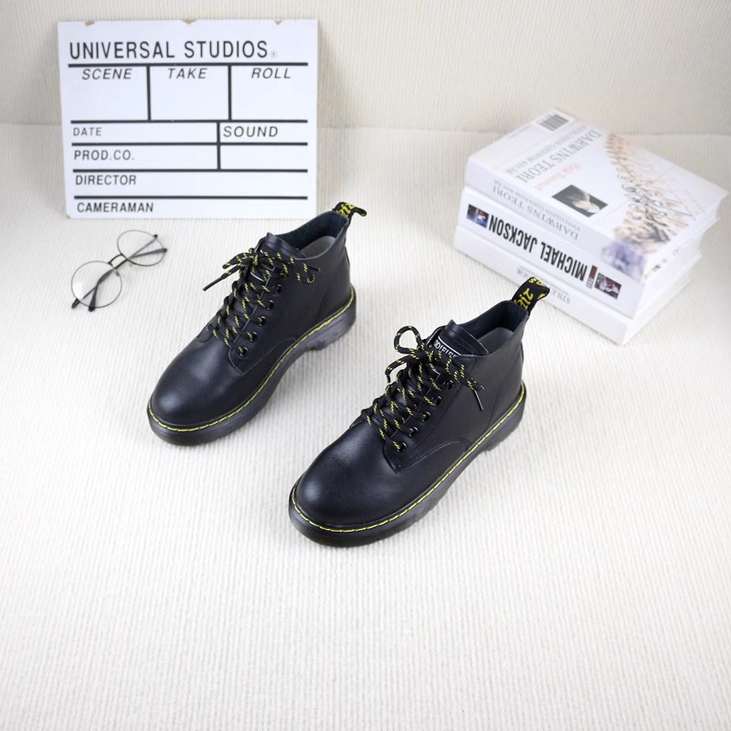 真皮牛皮秋冬季单里休闲马丁靴