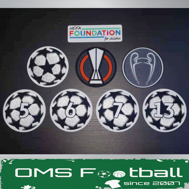 欧冠欧联/卫冕/5/6/7/13冠基金章