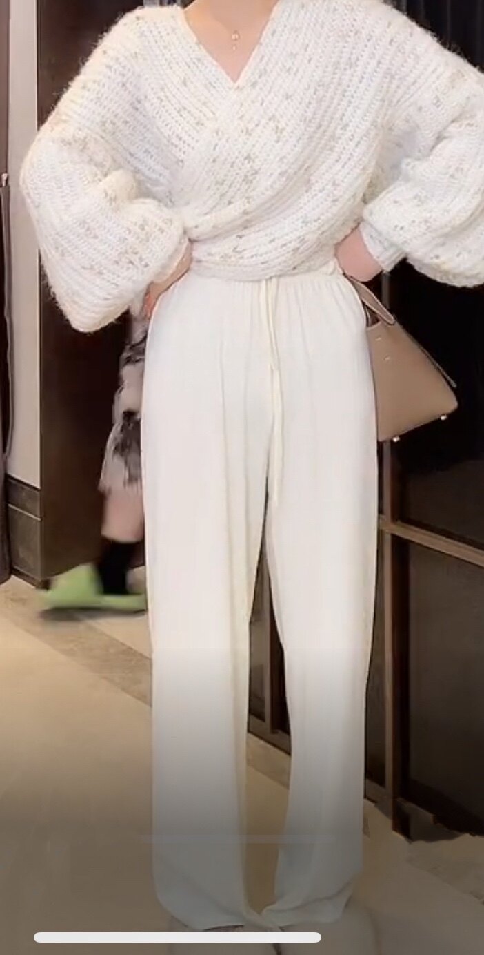 抖音李星儿同款 星儿定制 8.11新品上新 苏堤秋晓 抽绳休闲裤