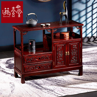 东非酸枝木茶水柜餐边柜中式实木家具