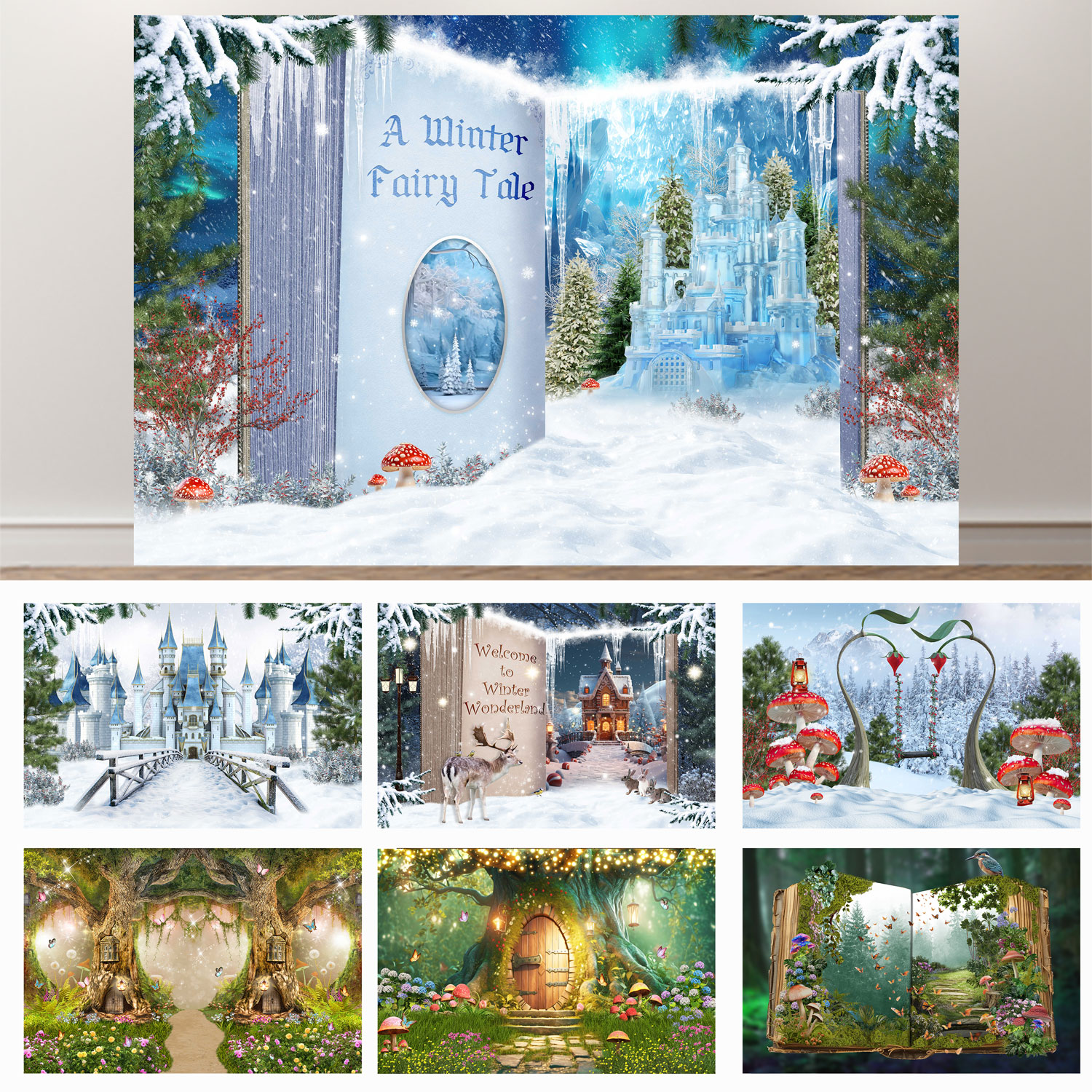 Seekpro魔法森林奇幻摄影背景布