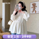 新款 洋气遮肚子不显怀孕装 韩版 娃娃衫 宽松长袖 孕之彩孕妇上衣春季
