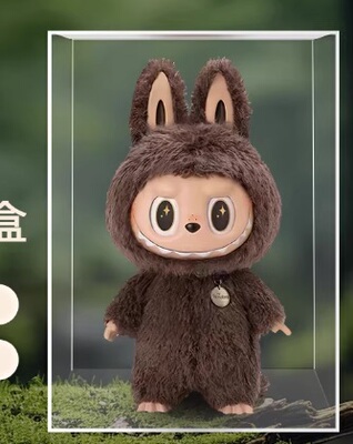泡泡玛特labubu ifound you搪胶公仔手办回型灯亚克力收纳盒
