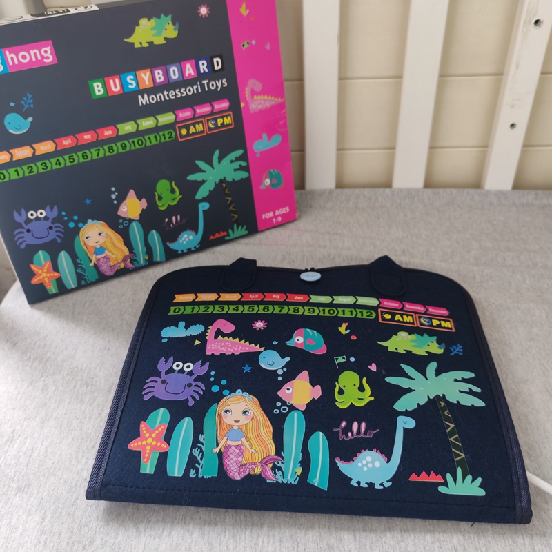 蒙氏忙碌板学习穿衣玩具系鞋收纳包儿童益智早教精细动作生活教具