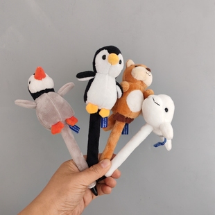 饰圆珠笔可爱礼物 plant卡通动物企鹅松鼠海豹动物装 韩版 尾货aqua