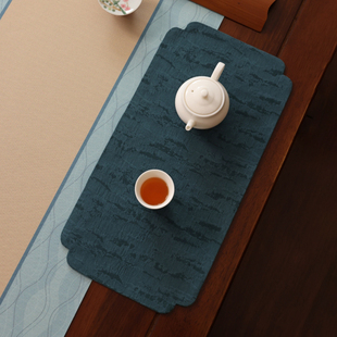 宋代美学 禅意茶布垫小茶席 棉麻桌旗垫子小 新中式 复古风 茶桌垫