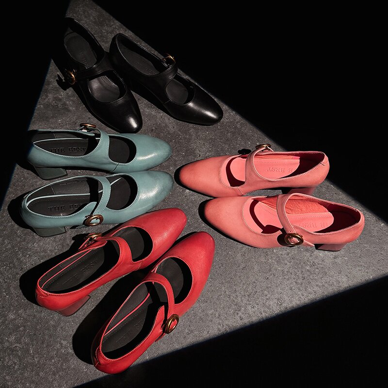 手工定制女鞋2026新款真皮英伦风文艺复古女鞋时尚欧美低跟乐福鞋