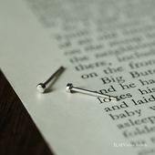 迷你款 纹砖Veinsbrick 素凤师 圆形简约圆环纯银S925小耳钉耳棒