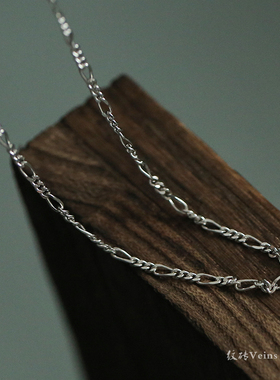 纹砖Veinsbrick-《L&A》韩版简约不规则锁骨纯银S925链饰项链单链