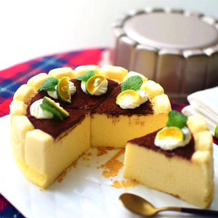 阳晨6寸提拉米苏古早蛋糕花型模具面包烤箱家用不粘烤盘烘焙模具