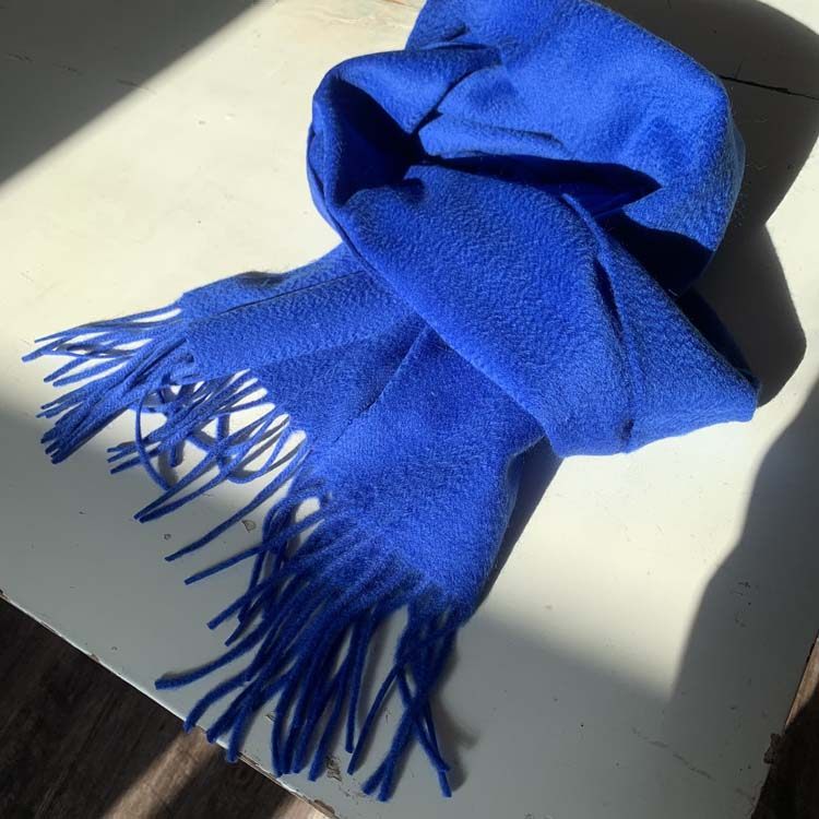 秋冬水波纹欧美男女羊绒围巾