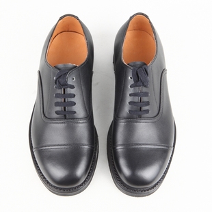 底真皮透气官兵大头皮鞋 老式 圆头加宽上线鞋 皮鞋 男 三接头系带65式