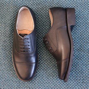 上线轮胎底官兵鞋 真皮78式 三接头皮趟底男鞋 头层牛皮君迷老式 皮鞋