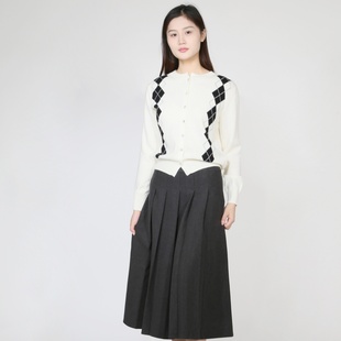 Basil 舒适修身 紫淑2025年冬新品 专柜同款 百褶半裙 女装 Sweet