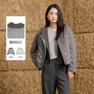 女装 Sweet 专柜同款 紫淑2025冬新品 短羽绒服Z1AD54157A Basil