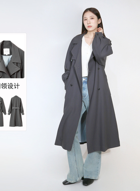 Sweet Basil/紫淑2025秋装新款时尚女长风衣Z1BB43305A