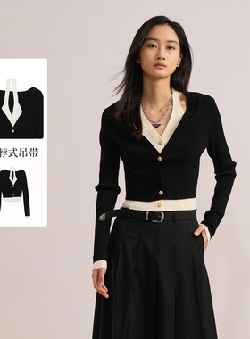 Sweet Basil/紫淑2025年秋新品女装商场同款时尚线衫Z1EB53312