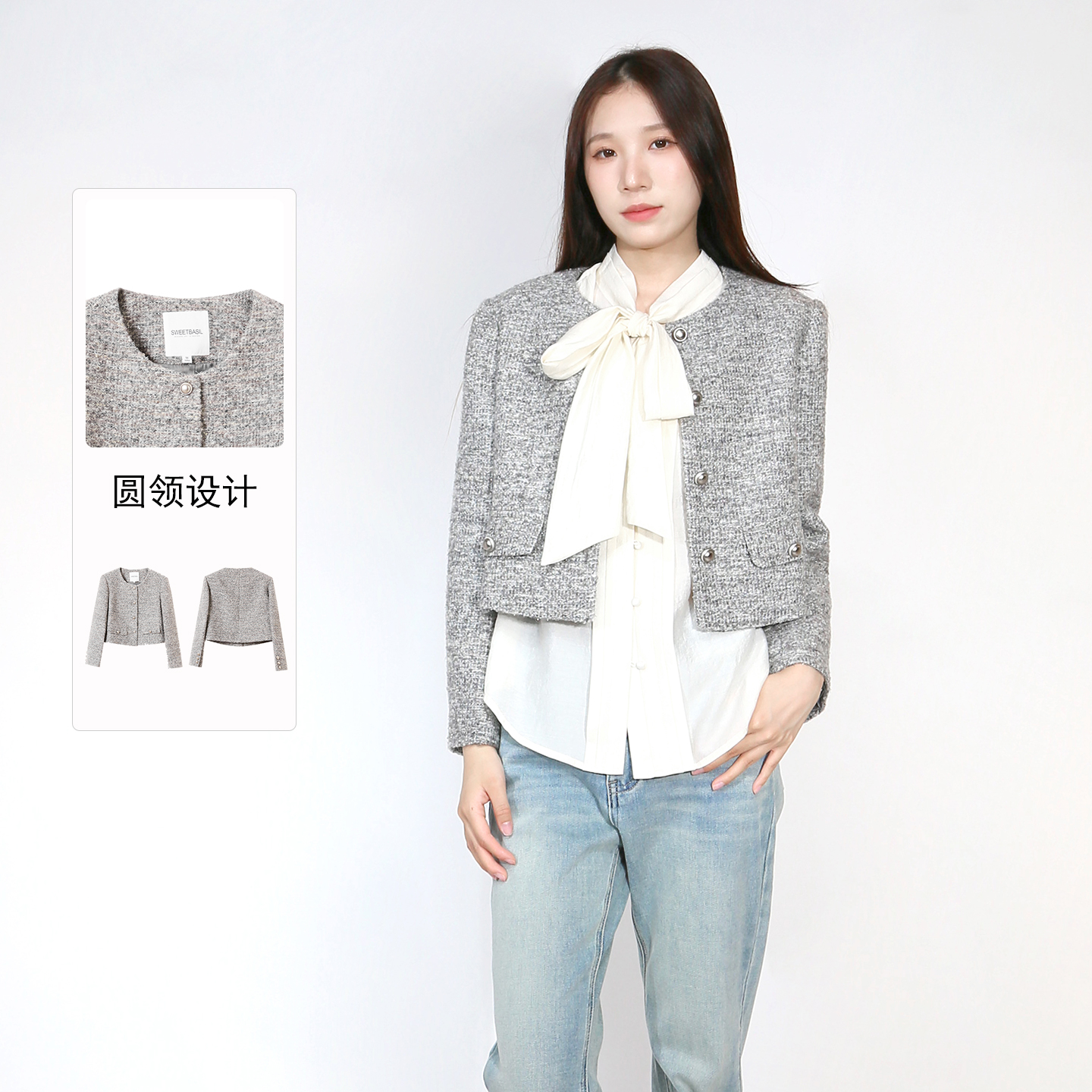 紫淑2025秋商场同款女装短外套