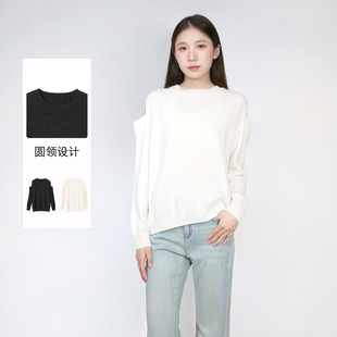 新款 时尚 个性 Sweet 毛衫 紫淑2025秋装 女长袖 Basil