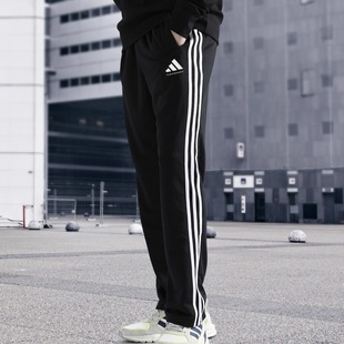 adidas阿迪达斯运动裤男裤经典三道杠裤子运动宽松跑步休闲长裤