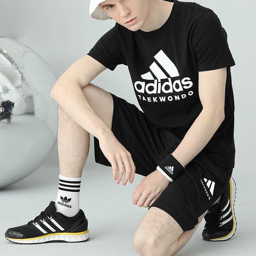 Adidas阿迪达斯短裤男2025新款三道杠五分裤子男女同款S21ATMSH3T