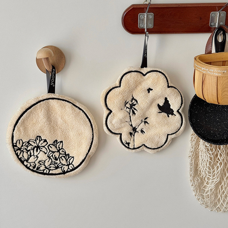 古风新中式擦手巾挂式厨房抹布毛巾浴室卫生间吸水速干手帕,家庭/个人清洁工具,厨房擦手巾,淘宝优惠券,粉丝福利购,淘宝优惠卷