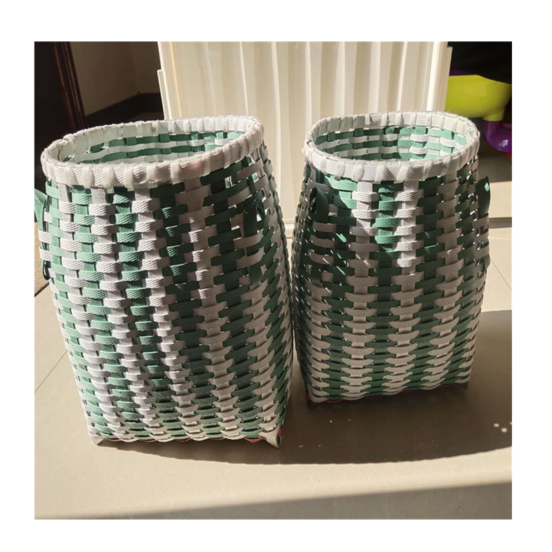 摘茶叶塑料编背娄采篓包装带的篮子背篓农用采茶竹篓斜挎采摘篮