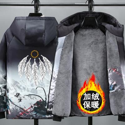 加绒加厚韩版潮流学生夹克