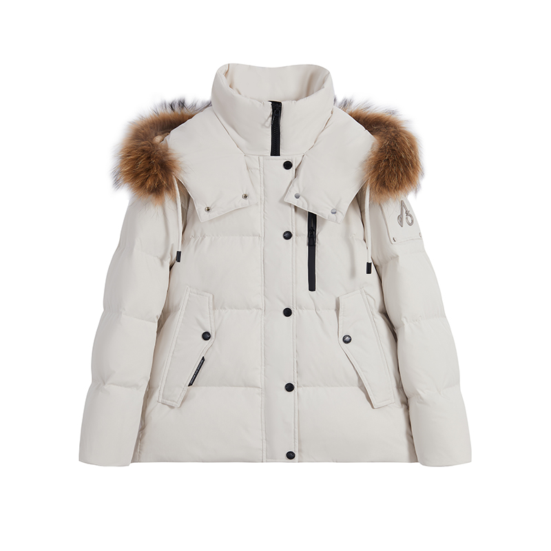 【大潘专享】冬季貉子毛领男女同款工装羽绒服#WW1022