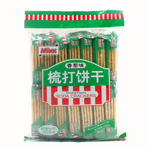 MIXX香葱苏打饼干薄脆奶盐咸味葱香饼干350克小吃糕点心特产零食