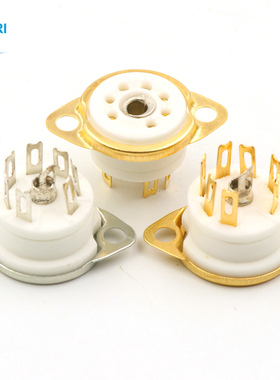 GZC7-F-G 镀金 小7脚电子管座 小七脚插座 用于 6J1 6J2 6J3 6J4