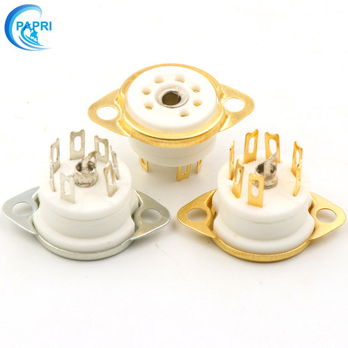 GZC7-F-G 镀金 小7脚电子管座 小七脚插座 用于 6J1 6J2 6J3 6J4