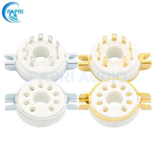 GZC9-2-G 大9脚电子管管座镀金九脚插座用于EL504 EL519 等电子管