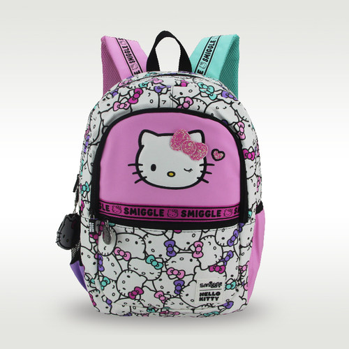 澳洲smiggle儿童书包女孩可爱hello kitty小学生双肩背包3-6年级